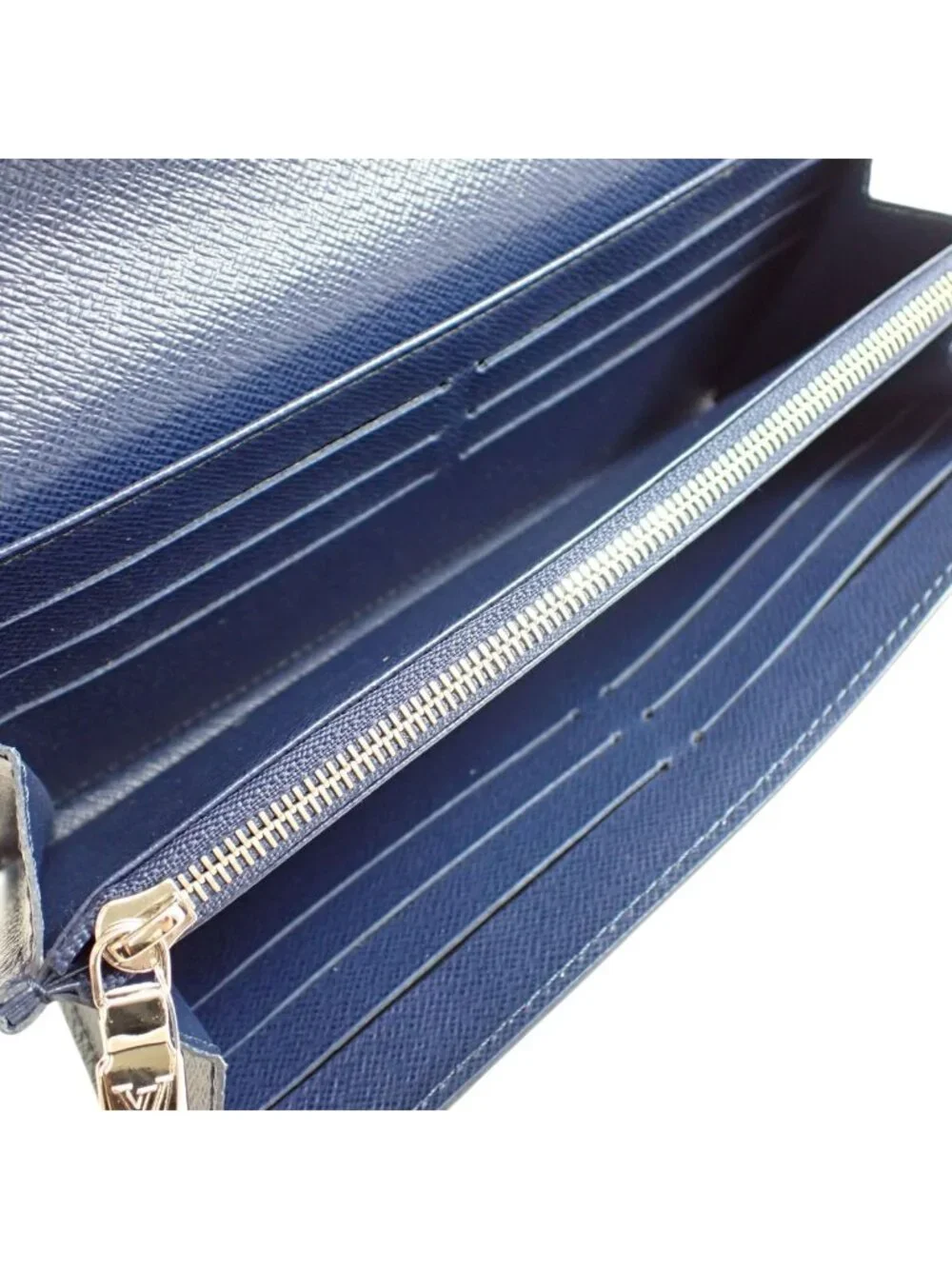 Louis Vuitton Epi Wallet Portefeuille Sarah Indigo Blue